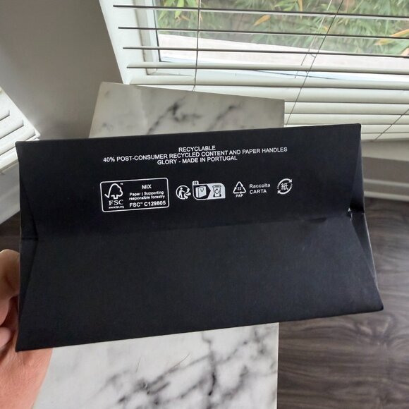 Chanel Black Gift Bag Bundle Holiday Gold Star Silver Camellia Charm - Picture 5 of 5